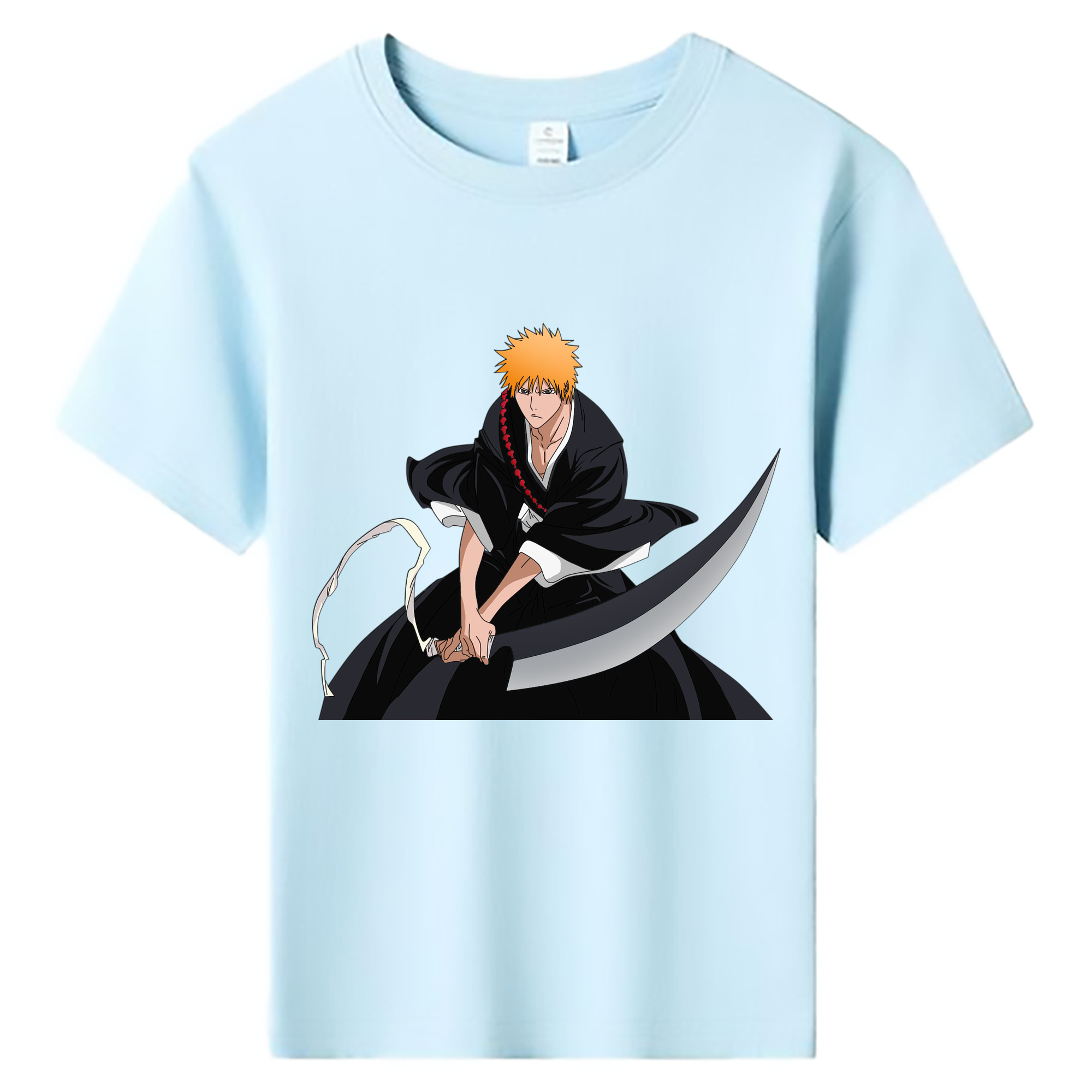 （画像用） ブリーチ 黒崎一護（くろさき いちご）BLEACH Kurosaki Ichigo 綿100％キッズTシャツ（フロントプリント）